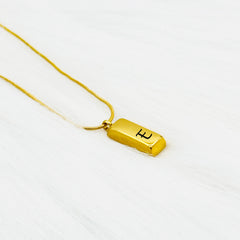 Custom Engraved Necklace - Personalized Name Necklace - Gold Pendant Necklace, Custom - Initial Engraving Necklace - Gift For Women