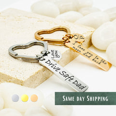 Personalized Heart Keychain • Heart Shape Keychain • Handwriting Engraving • Heart Keychain • Gift for Boyfriend, Girlfriend, Husband gift
