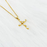Cross Necklace • Beaded Cross Necklace • Custom Necklace, Cross Necklace, Faith Necklace, Custom Chain, Women Gift, Gift For Christmas