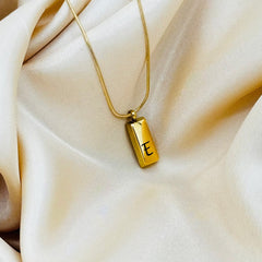 Custom Engraved Necklace - Personalized Name Necklace - Gold Pendant Necklace, Custom - Initial Engraving Necklace - Gift For Women
