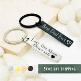 Custom Metal Keychain • Personalized Keychain • Handwriting Engraving • Anniversary Gift, Gift for Boyfriend, Girlfriend, Husband gift