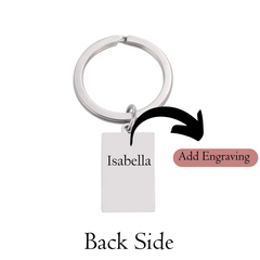 Engraved Personalized Zodiac Key Chain, Birthday Gift, Christmas Gift