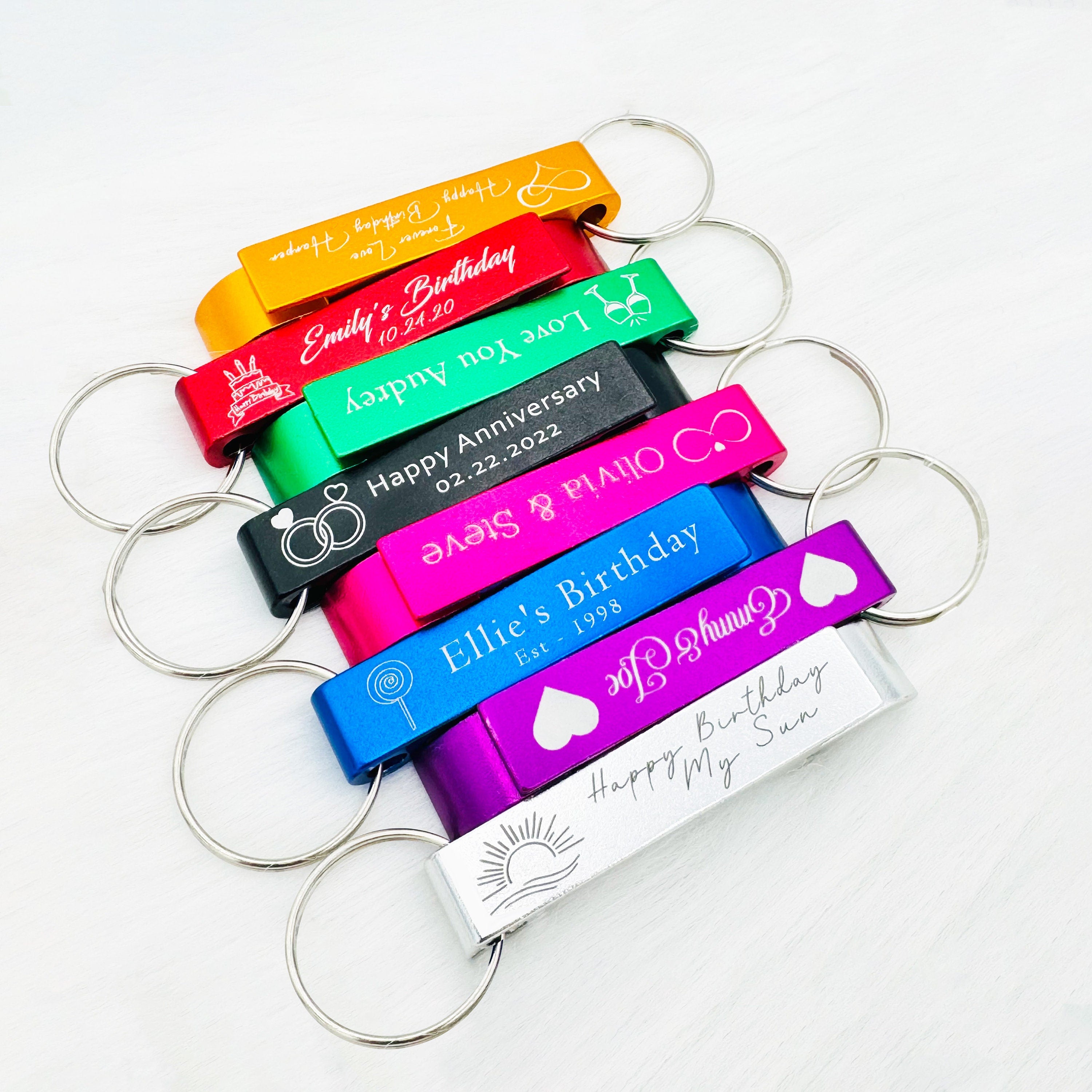 Personalized Bottle Opener• Custom Bottle Opener Keyring• Custom Opener• Custom Keychain Opener For Party Gift, Beer• Bottle• Can Opener