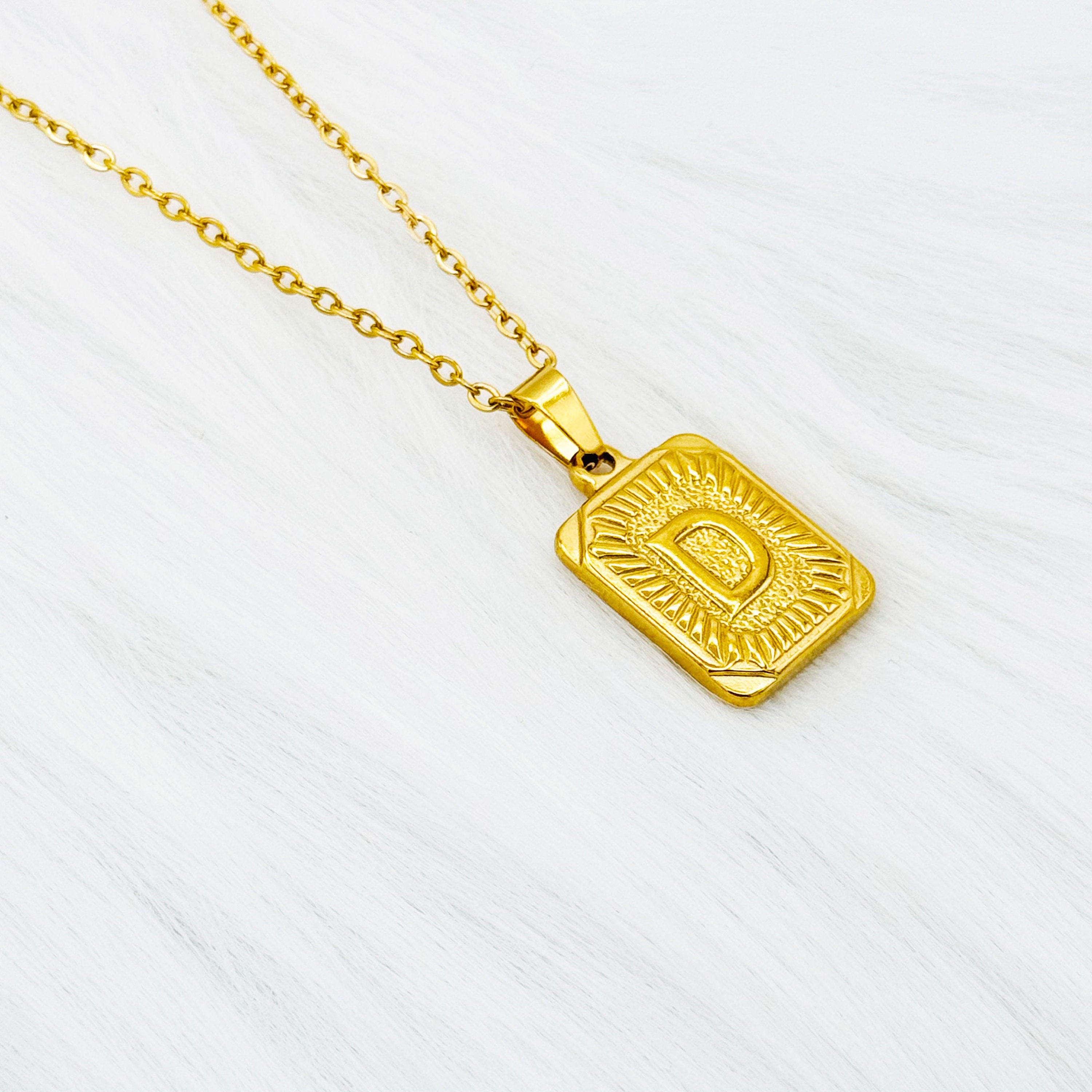 Gold Initial Necklace, Initial Necklace For Women, Letter Necklace, Gold Initial Necklace, Gold Necklace, Gift For Women, Wife, Christmas