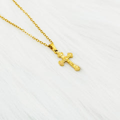 Jesus Cross Necklace • Gold Cross Necklace • Cross Necklace • Faith Necklace • Custom Chain • Women Gift • Gift For Christmas