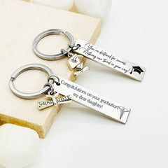 Custom Graduation Keychain • Personalized Key Chain • Custom Key Chain • Keychain Gift • Handwriting Engraving • Gift For Women